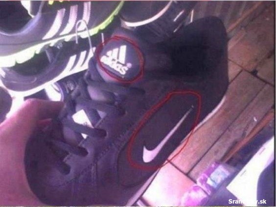Čínska kvalita Adidas – Nike
